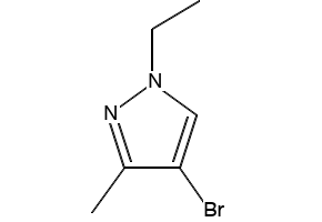 4-BROMO-1-ETHYL-3-METHYL-1H-PYRAZOLE structure, CAS 519018-28-1