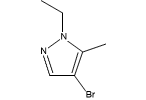 4-BROMO-1-ETHYL-5-METHYL-1H-PYRAZOLE structure, CAS 1171667-09-6