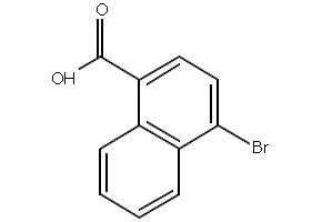 4-BROMO-1-NAPHTHALENECARBOXYLIC ACID structure, CAS 16650-55-8