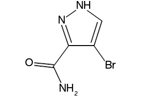 4-BROMO-1H-PYRAZOLE-3-CARBOXAMIDE structure, CAS 932-65-0