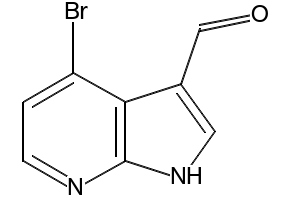 4-BROMO-1H-PYRROLO[2,3-B]PYRIDINE-3-CARBALDEHYDE structure, CAS 1000340-35-1