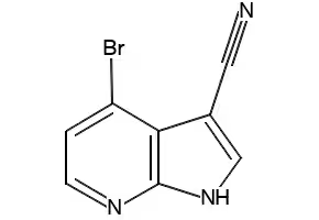 4-BROMO-1H-PYRROLO[2,3-B]PYRIDINE-3-CARBONITRILE structure, CAS 1159982-14-5