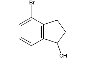 4-BROMO-2,3-DIHYDRO-1H-INDEN-1-OL structure, CAS 16657-10-6