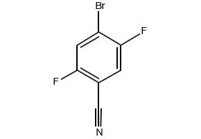 4-BROMO-2,5-DIFLUOROBENZONITRILE structure, CAS 133541-45-4