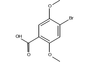 4-BROMO-2,5-DIMETHOXYBENZOIC ACID structure, CAS 35458-39-0