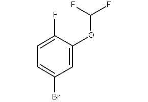4-BROMO-2-(DIFLUOROMETHOXY)-1-FLUOROBENZENE structure, CAS 954235-78-0