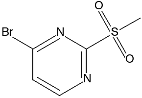 4-BROMO-2-(METHYLSULFONYL)PYRIMIDINE structure, CAS 1208538-52-6