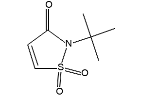 4-BROMO-2-(TERT-BUTYL)ISOTHIAZOL-3(2H)-ONE 1,1-DIOXIDE structure, CAS 126623-65-2