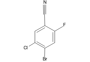 4-BROMO-2-CHLORO-5-FLUOROBENZONITRILE structure, CAS 1126779-33-6