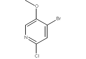 4-BROMO-2-CHLORO-5-METHOXYPYRIDINE structure, CAS 1020253-15-9