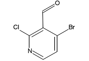 4-BROMO-2-CHLOROPYRIDINE-3-CARBOXALDEHYDE structure, CAS 128071-84-1