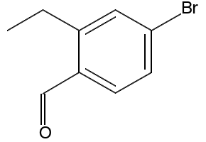 4-BROMO-2-ETHYLBENZALDEHYDE structure, CAS 1114808-89-7
