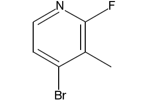 4-BROMO-2-FLUORO-3-METHYLPYRIDINE structure, CAS 128071-79-4