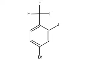 4-BROMO-2-IODO-1-(TRIFLUOROMETHYL)BENZENE structure, CAS 1256945-00-2