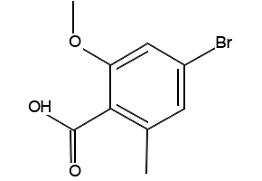 4-BROMO-2-METHOXY-6-METHYLBENZOIC ACID structure, CAS 877149-08-1