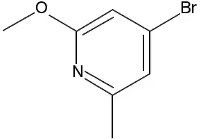 4-BROMO-2-METHOXY-6-METHYLPYRIDINE structure, CAS 1083169-00-9