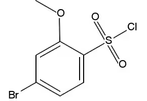 4-BROMO-2-METHOXYBENZENE-1-SULFONYL CHLORIDE structure, CAS 145915-29-3