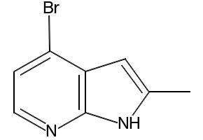 4-BROMO-2-METHYL-1H-PYRROLO[2,3-B]PYRIDINE structure, CAS 1014613-64-9