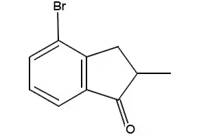 4-BROMO-2-METHYL-2,3-DIHYDRO-1H-INDEN-1-ONE structure, CAS 174702-59-1