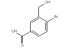 4-BROMO-3-(HYDROXYMETHYL)BENZOIC ACID structure, CAS 790230-04-5