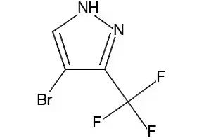 4-BROMO-3-(TRIFLUOROMETHYL)-1H-PYRAZOLE structure, CAS 19968-17-3