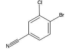 4-BROMO-3-CHLOROBENZONITRILE structure, CAS 57418-97-0