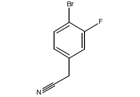 4-BROMO-3-FLUOROPHENYLACETONITRILE structure, CAS 499983-13-0