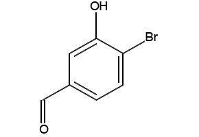 4-BROMO-3-HYDROXYBENZALDEHYDE structure, CAS 20035-32-9