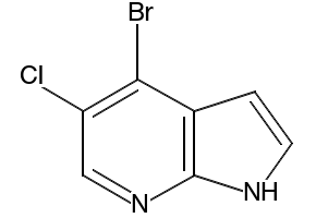4-BROMO-5-CHLORO-7-AZAINDOLE structure, CAS 916176-52-8