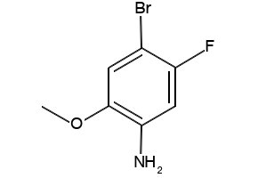 4-BROMO-5-FLUORO-2-METHOXYANILINE structure, CAS 330794-03-1
