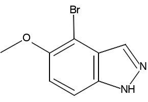 4-BROMO-5-METHOXY-1H-INDAZOLE structure, CAS 1192004-62-8