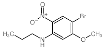 4-BROMO-5-METHOXY-2-NITRO-N-PROPYLANILINE structure, CAS 1280786-69-7