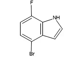 4-BROMO-7-FLUOROINDOLE structure, CAS 883500-66-1