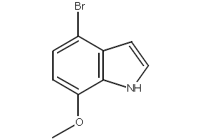 4-BROMO-7-METHOXY-1H-INDOLE structure, CAS 436091-59-7