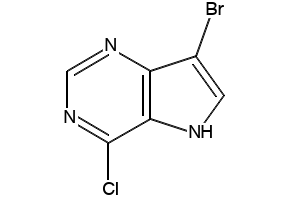 4-BROMO-7-NITRO-5H-PYRROLO[3,2-D]PYRIMIDINE structure, CAS 943846-24-0