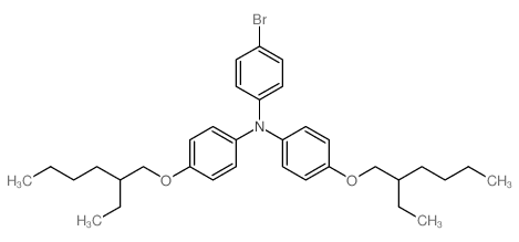 4-BROMO-N,N-BIS(4-((2-ETHYLHEXYL)OXY)PHENYL)ANILINE structure, CAS 1192035-51-0