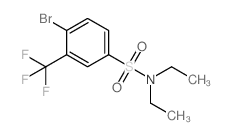 4-BROMO-N,N-DIETHYL-3-(TRIFLUOROMETHYL)BENZENESULFONAMIDE structure, CAS 1020253-03-5