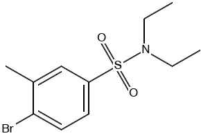 4-BROMO-N,N-DIETHYL-3-METHYLBENZENESULFONAMIDE structure, CAS 1178100-39-4