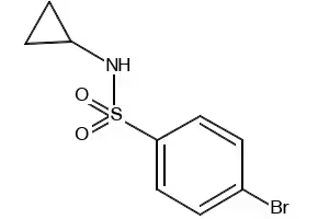 4-BROMO-N-CYCLOPROPYLBENZENESULFONAMIDE structure, CAS 331950-30-2