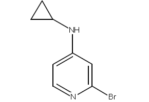4-BROMO-N-CYCLOPROPYLPYRIDIN-2-AMINE structure, CAS 1209458-84-3