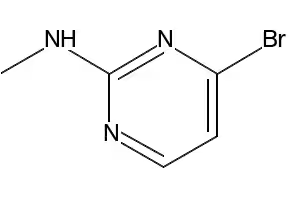 4-BROMO-N-METHYLPYRIMIDIN-2-AMINE structure, CAS 1209458-16-1