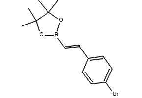4-BROMO-TRANS-BETA-STYRYLBORONIC ACID PINACOL ESTER structure, CAS 1242770-51-9