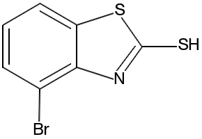 4-BROMOBENZOTHIAZOLE-2-THIOL structure, CAS 1083181-41-2