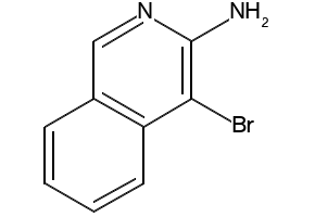 4-BROMOISOQUINOLIN-3-AMINE structure, CAS 10321-49-0