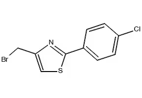4-BROMOMETHYL-2-(4-CHLOROPHENYL)THIAZOLE structure, CAS 835346-86-6