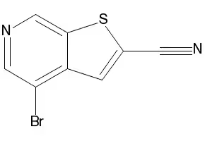 4-BROMOTHIENO[2,3-C]PYRIDINE-2-CARBONITRILE structure, CAS 870235-00-0