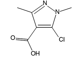 4-CHLORO-1,3-DIETHYL-1H-PYRAZOLE-5-CARBOXYLIC ACID structure, CAS 128537-59-7