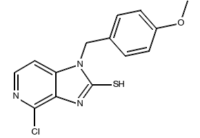 4-CHLORO-1,3-DIHYDROIMIDAZO[4,5-C]PYRIDINE-2-THIONE structure, CAS 120759-70-8