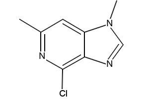4-CHLORO-1,6-DIMETHYL-1H-IMIDAZO[4,5-C]PYRIDINE structure, CAS 870135-17-4