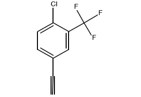 4-CHLORO-1-ETHYNYL-2-(TRIFLUOROMETHYL)BENZENE structure, CAS 1231244-86-2